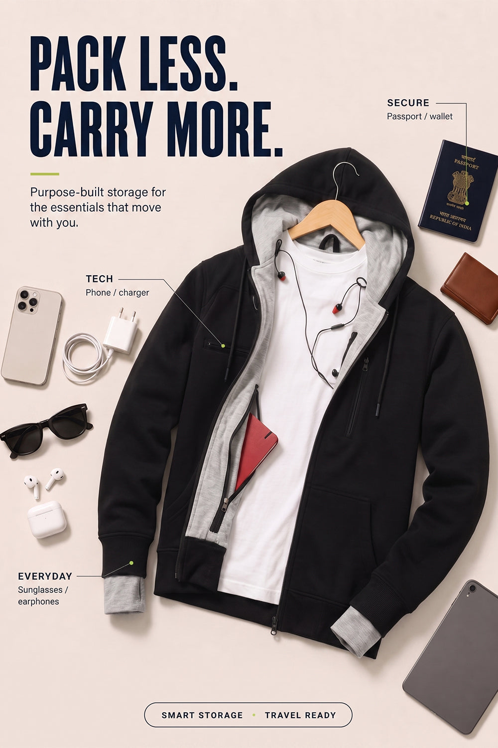 Wanderer - Travel Hoodie
