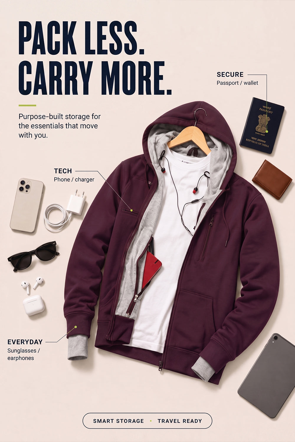 Wanderer - Travel Hoodie