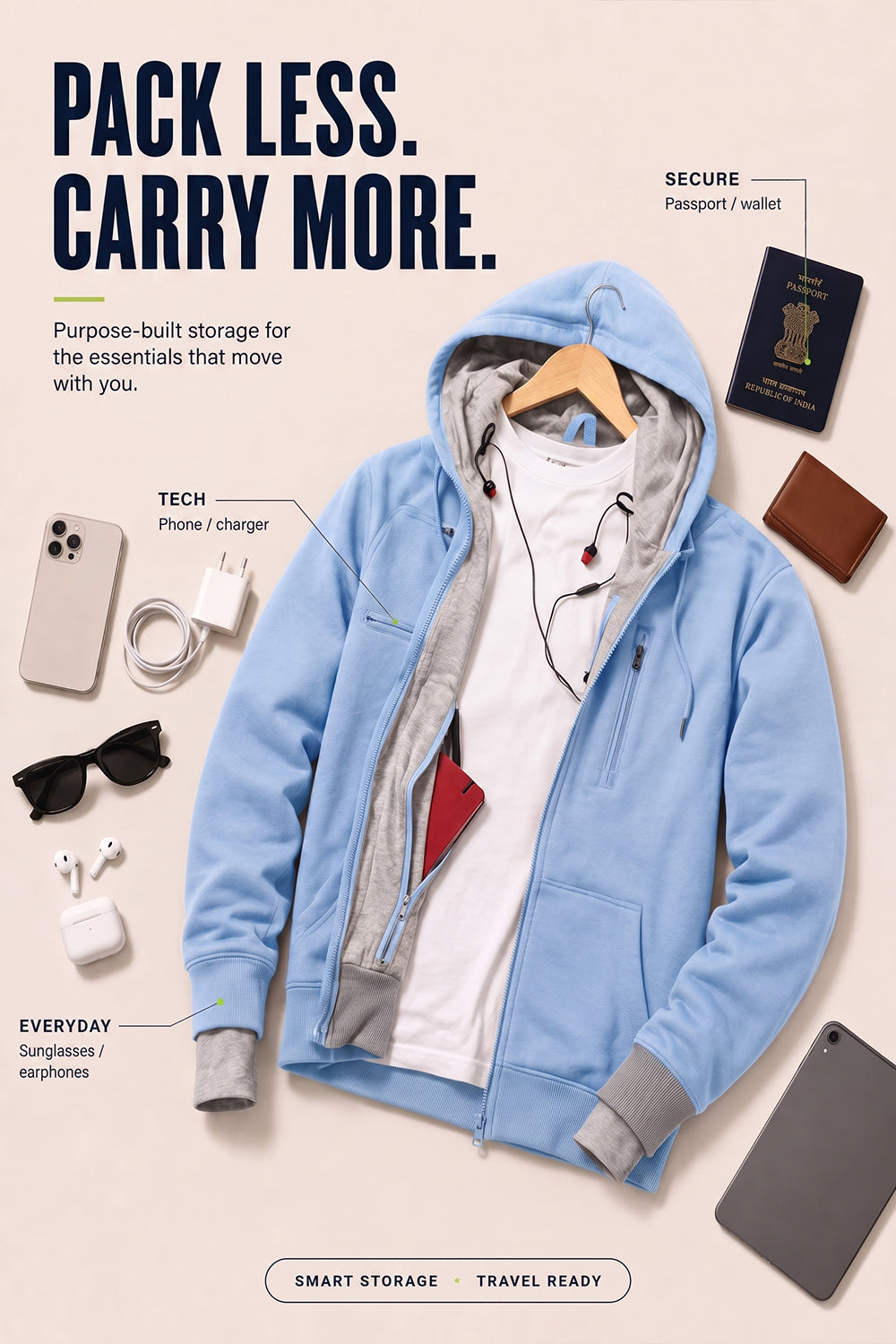 Wanderer - Travel Hoodie