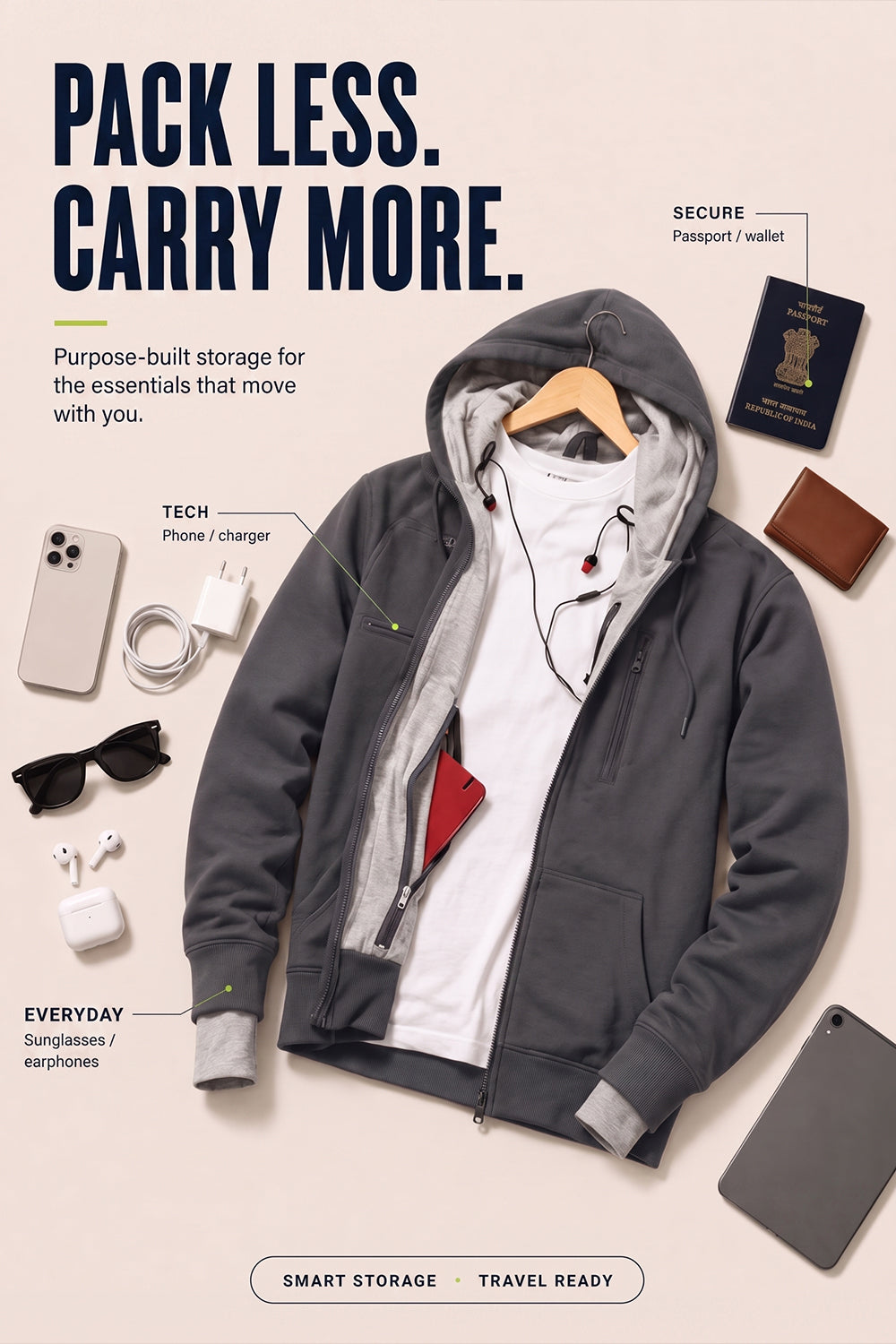 Wanderer - Travel Hoodie