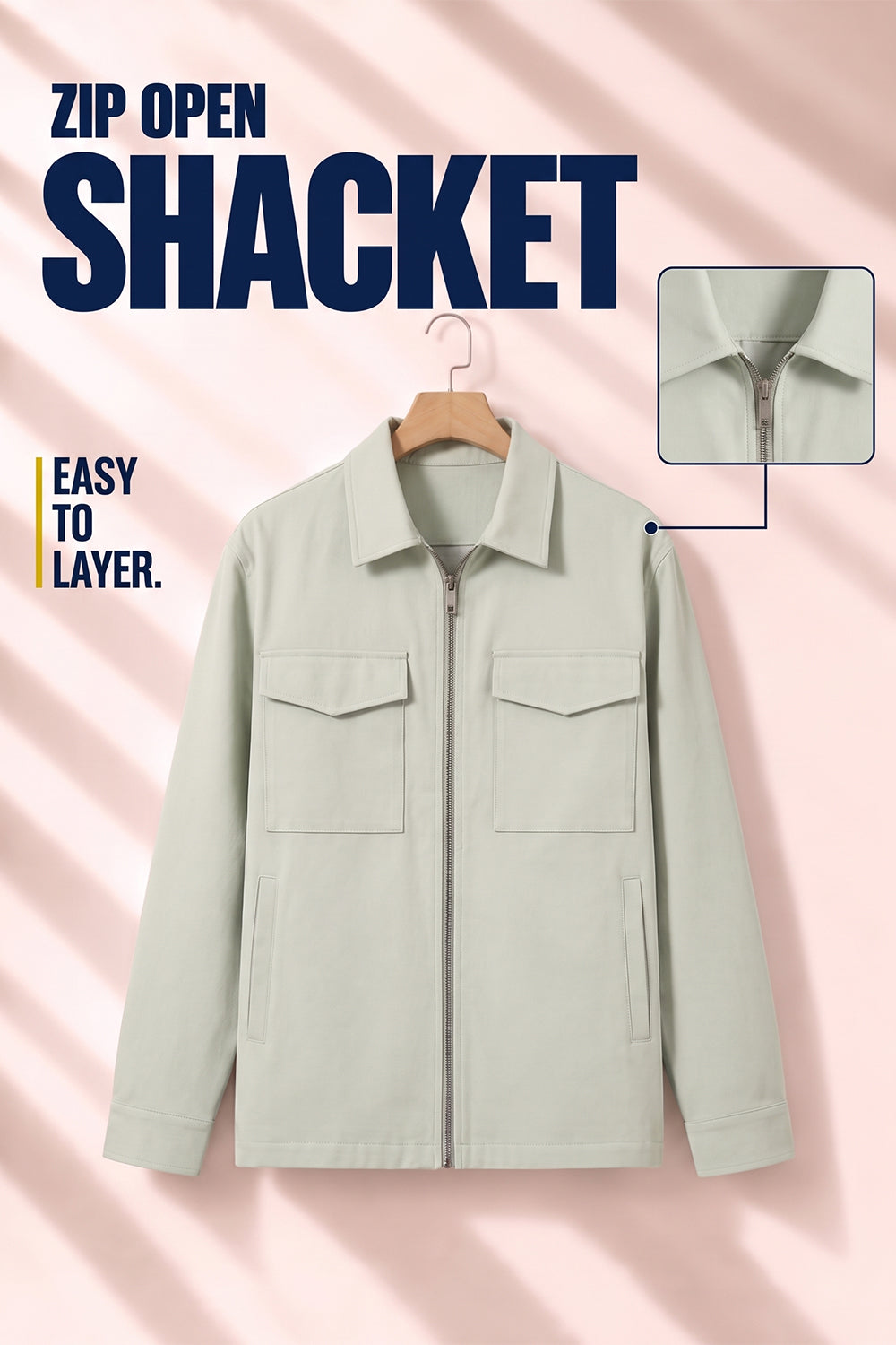 Cotton Twill Utility Jacket