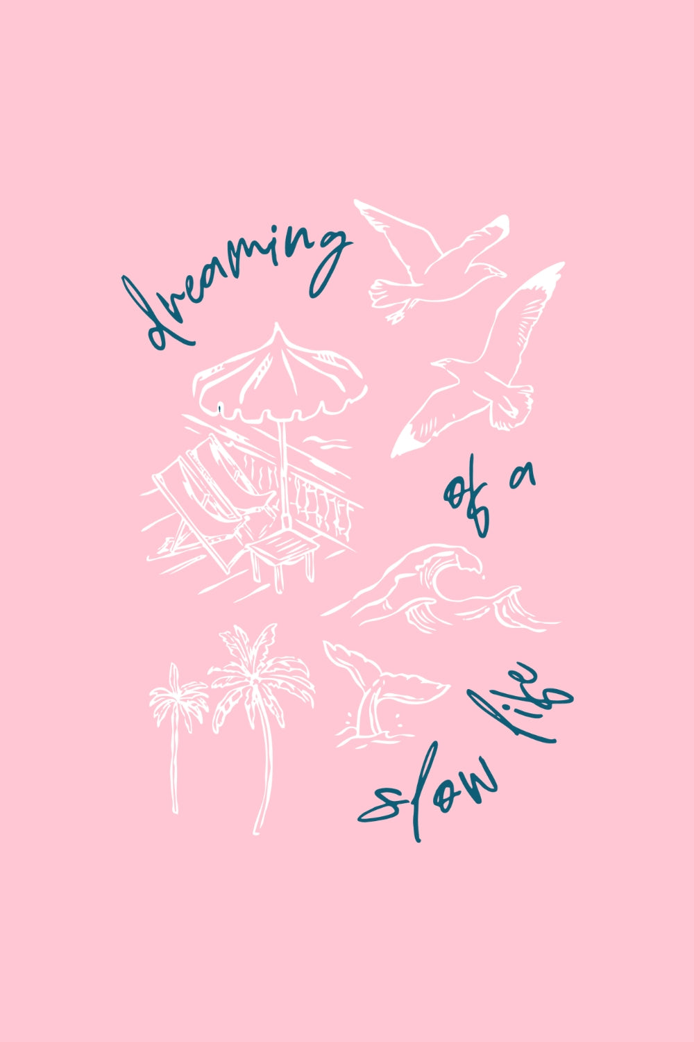 Dreaming Of A Slow Life Oversized Fit Women Tee