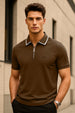 Zip Collar Polo T-Shirt