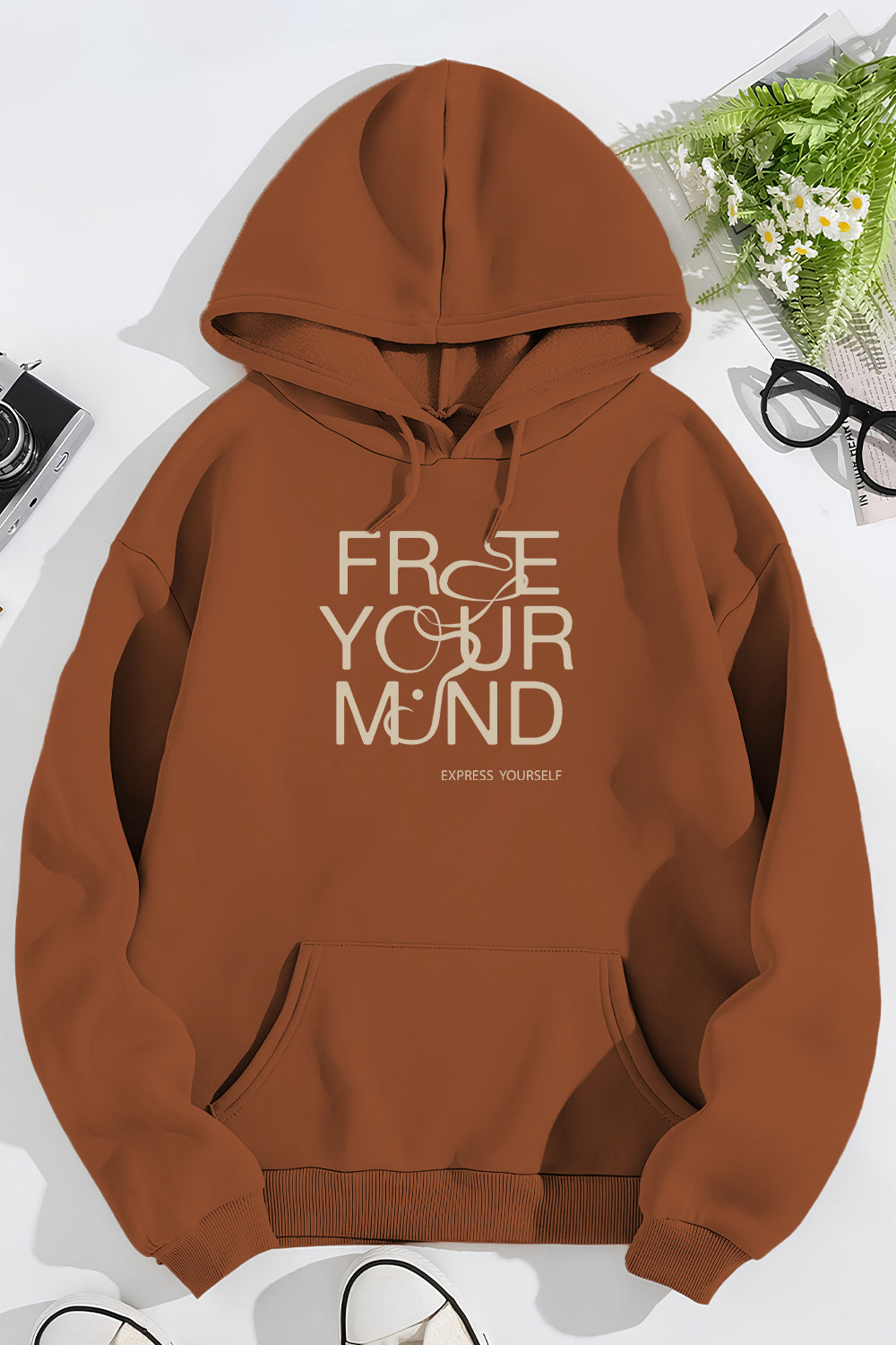 Boyfriend Fit Free Your Mind Classic Hoodie