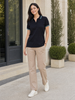 Johnny Collar Women Polo T-shirt