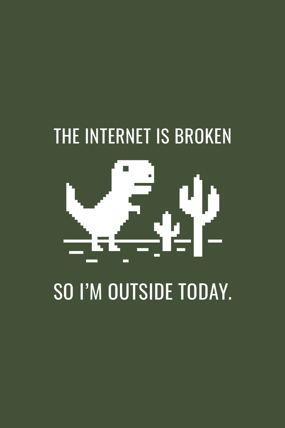Internet is Broken Plus Size Regular Fit T-Shirt