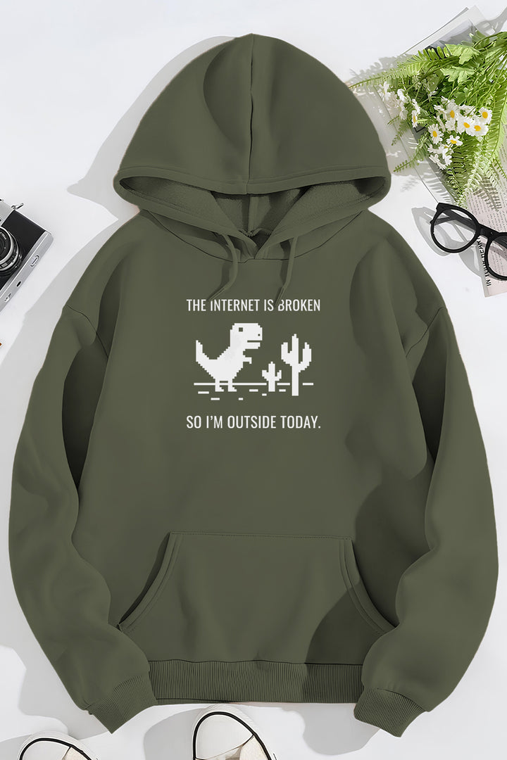 Internet is Broken | Printed Hoodie | Premium Prints | Free Shipping ...