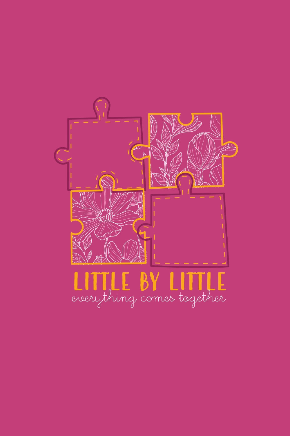 Little By Little Oversized Fit Women Tee