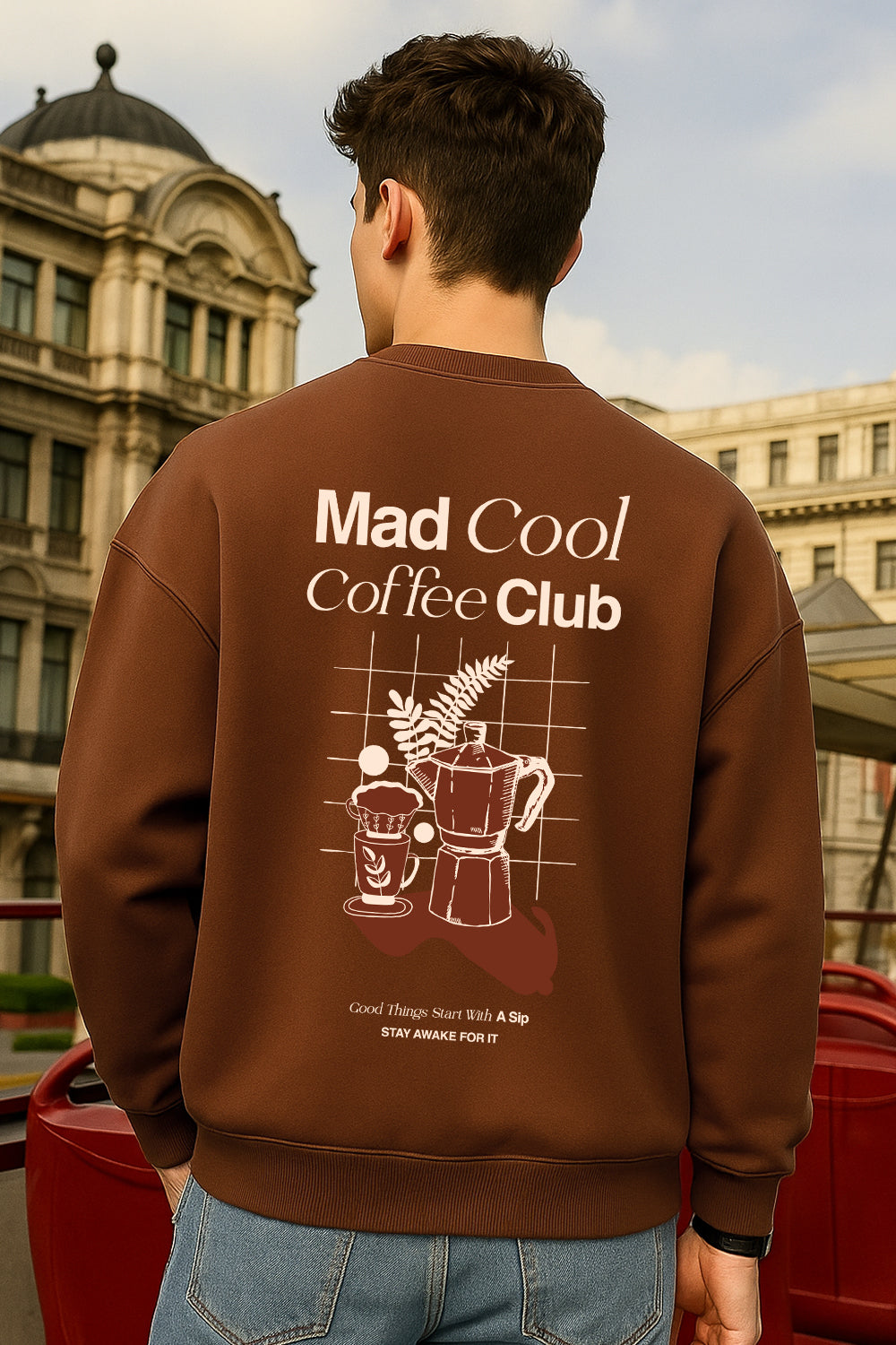 Mad Cool Coffee Club Oversized Sweatshirt