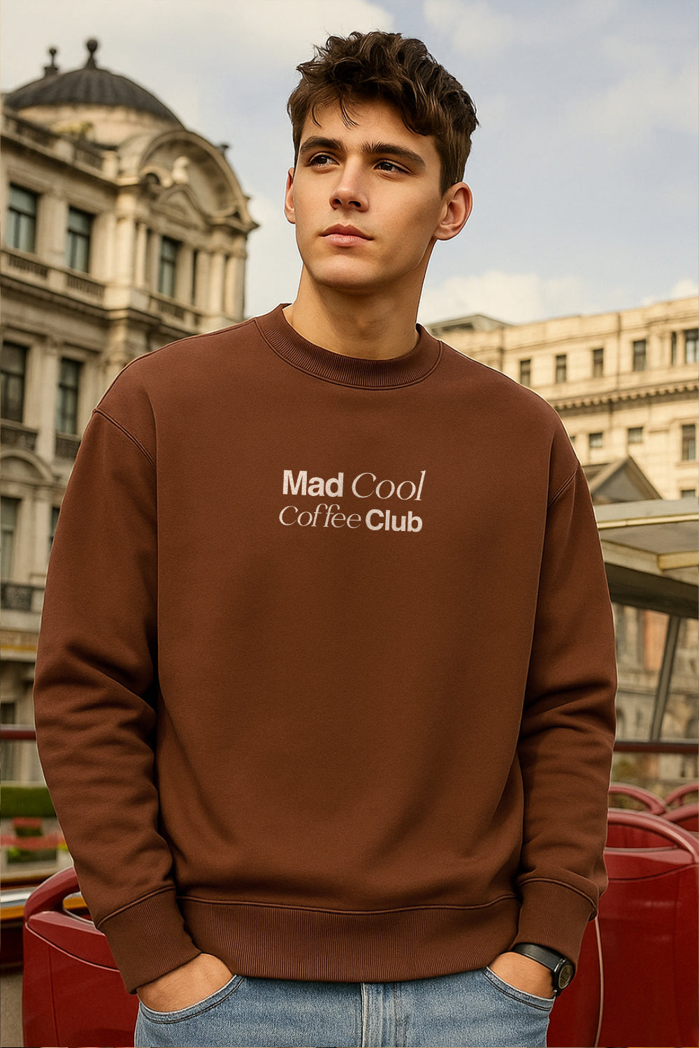 Mad Cool Coffee Club Oversized Sweatshirt