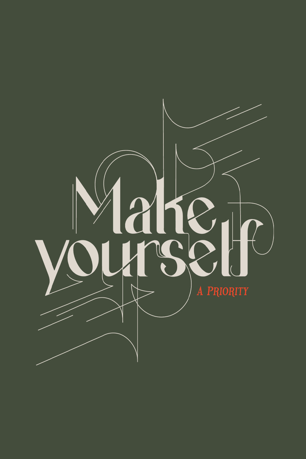 Make yourself a priority Oversized Hoodie