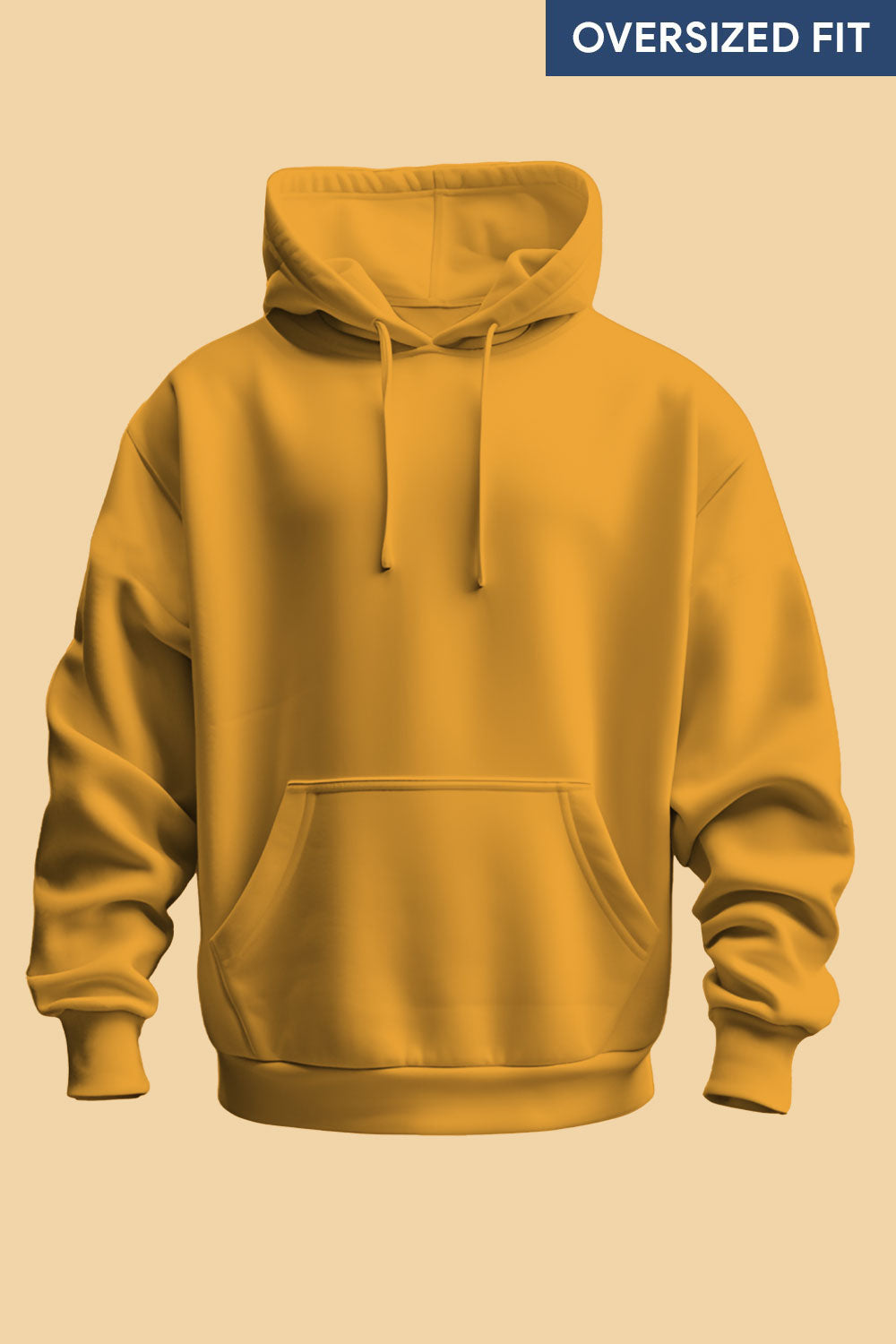 Mustard oversized hoodie sale