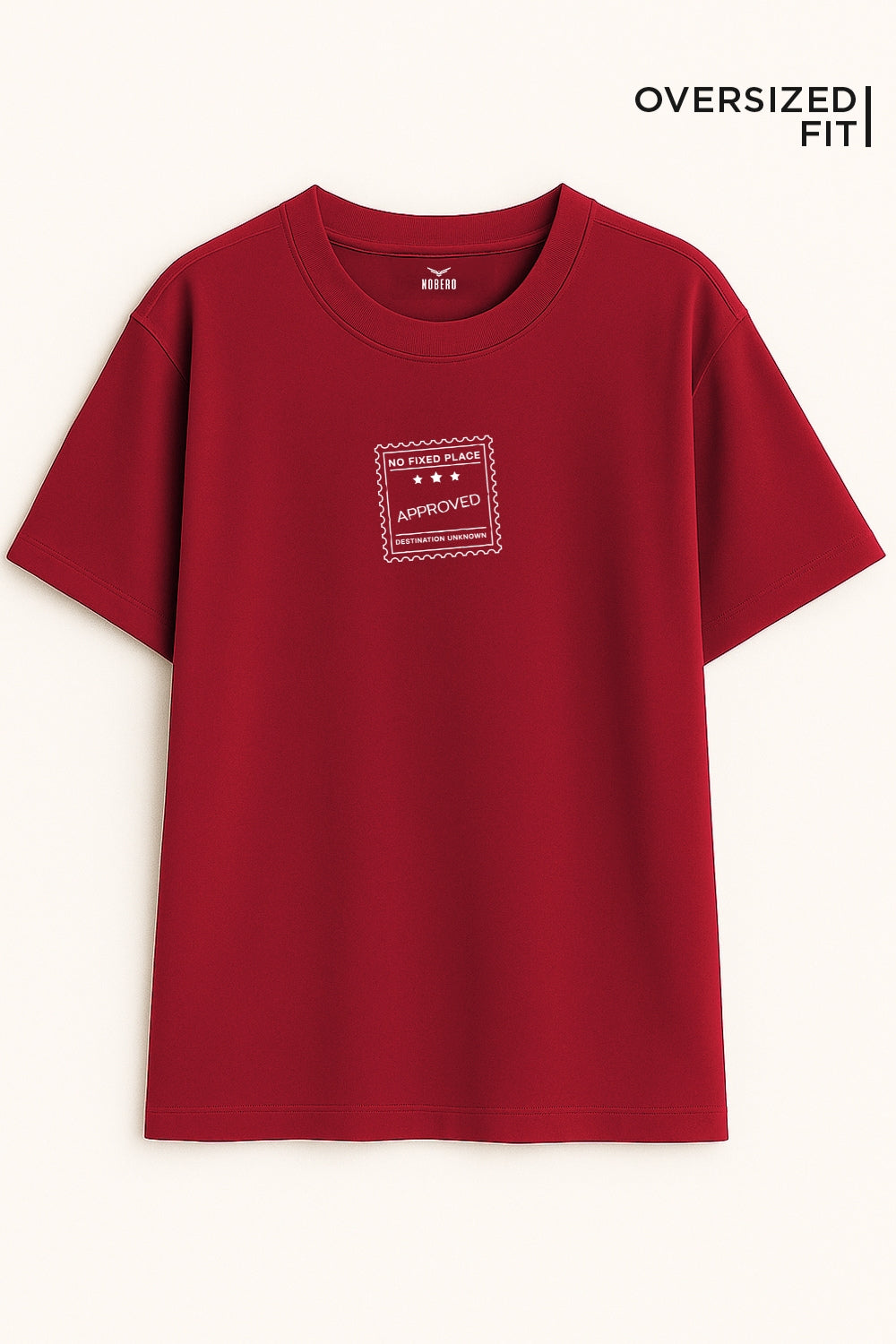No Fixed Place Oversized Fit Women Tee