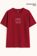 No Fixed Place Oversized Fit Women Tee