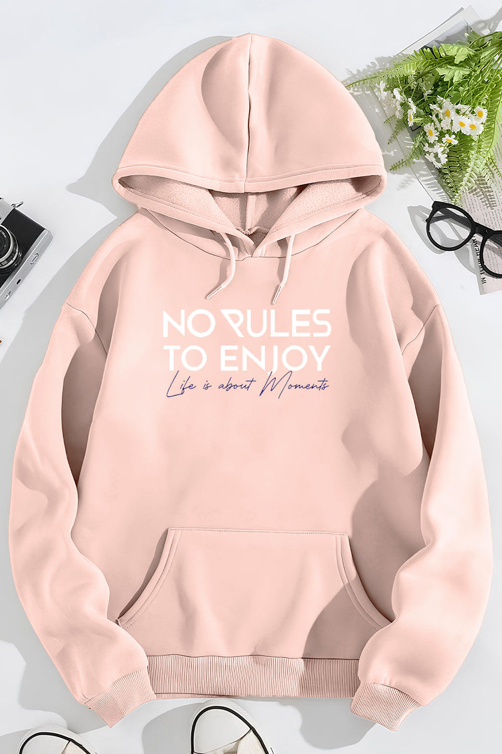 Boyfriend Fit No Rules To Enjoy Classic Hoodie