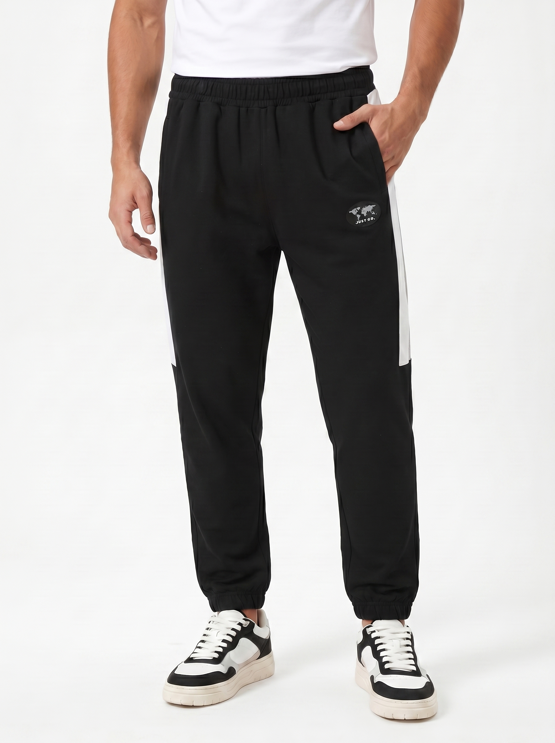 Just Go Embroidered Joggers