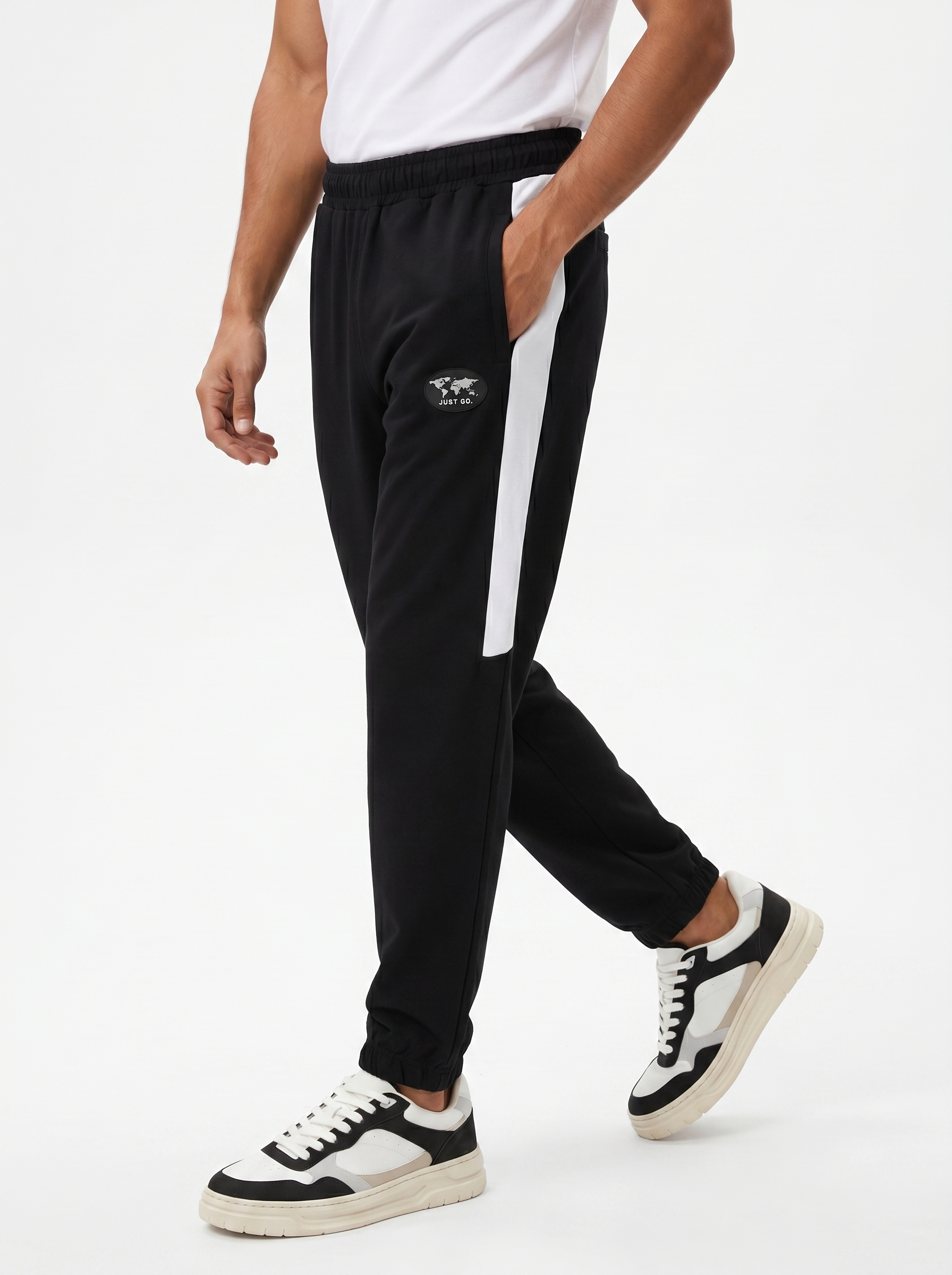 Just Go Embroidered Joggers