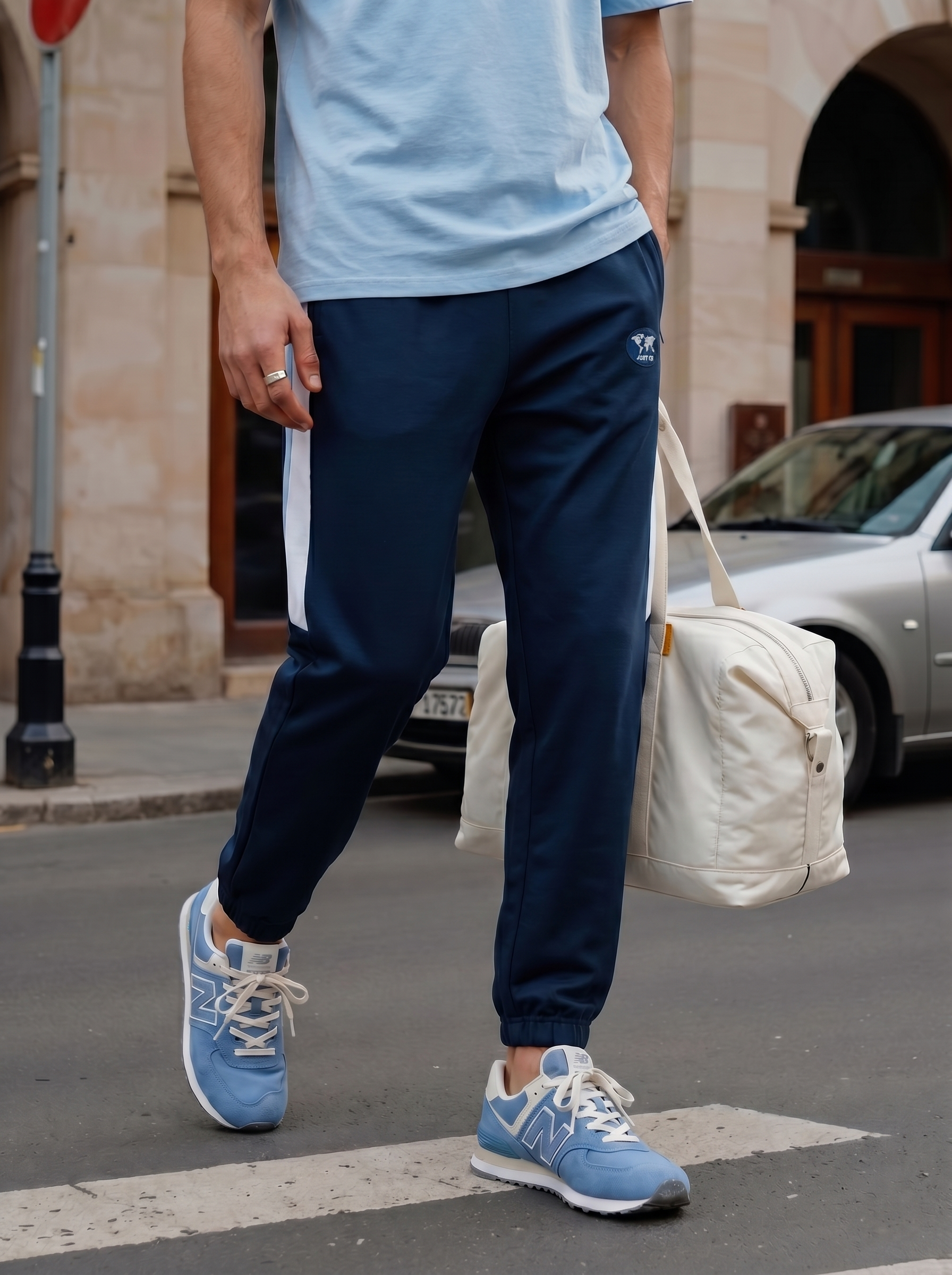 Just Go Embroidered Joggers