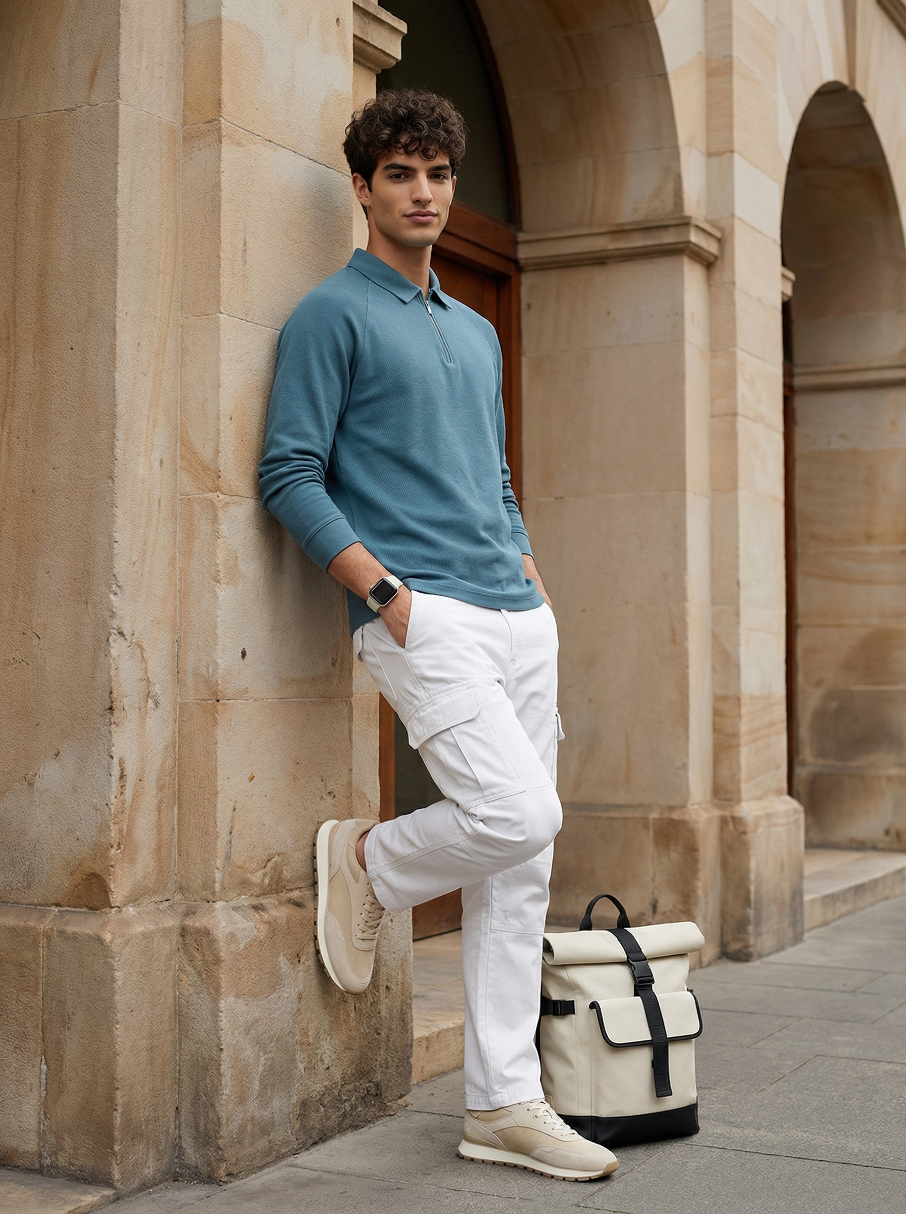 Ridge Zip Polo T-Shirt