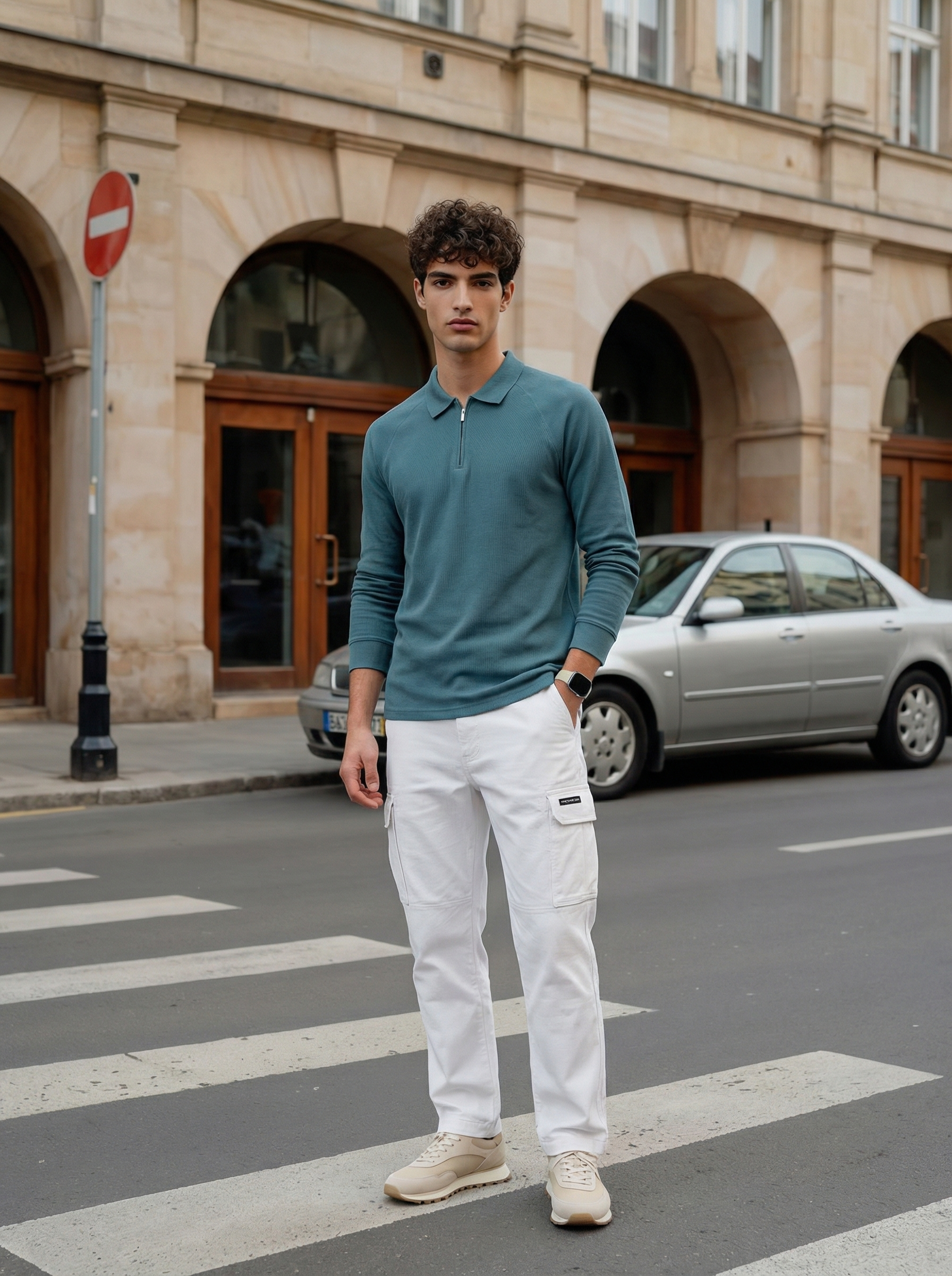 Ridge Zip Polo T-Shirt