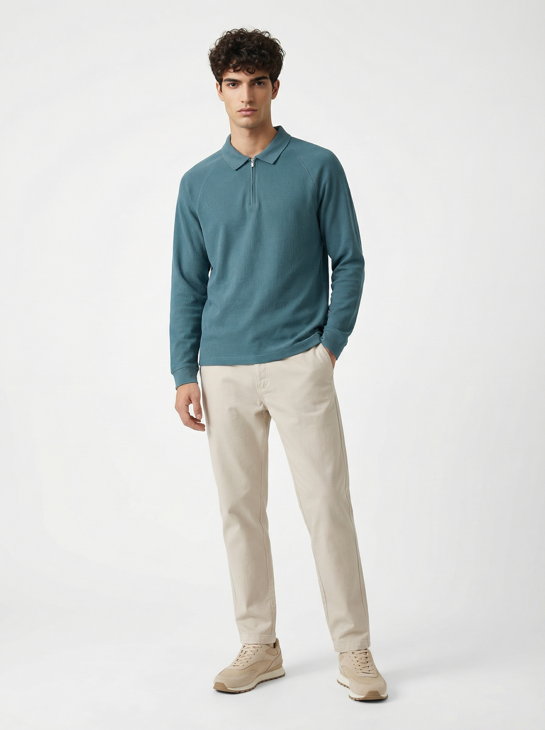 Ridge Zip Polo T-Shirt