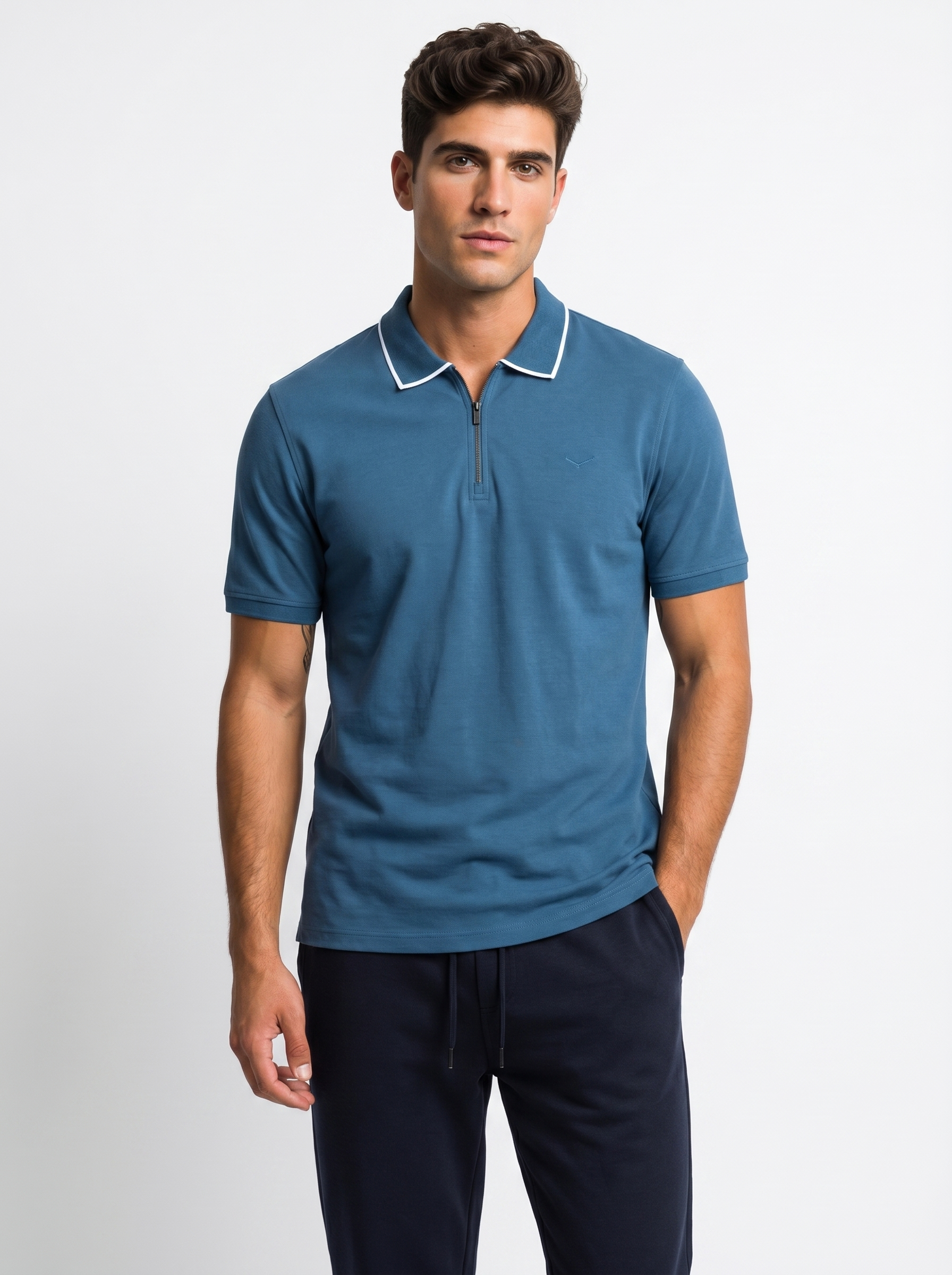 EdgeLine Zip Polo T-Shirt