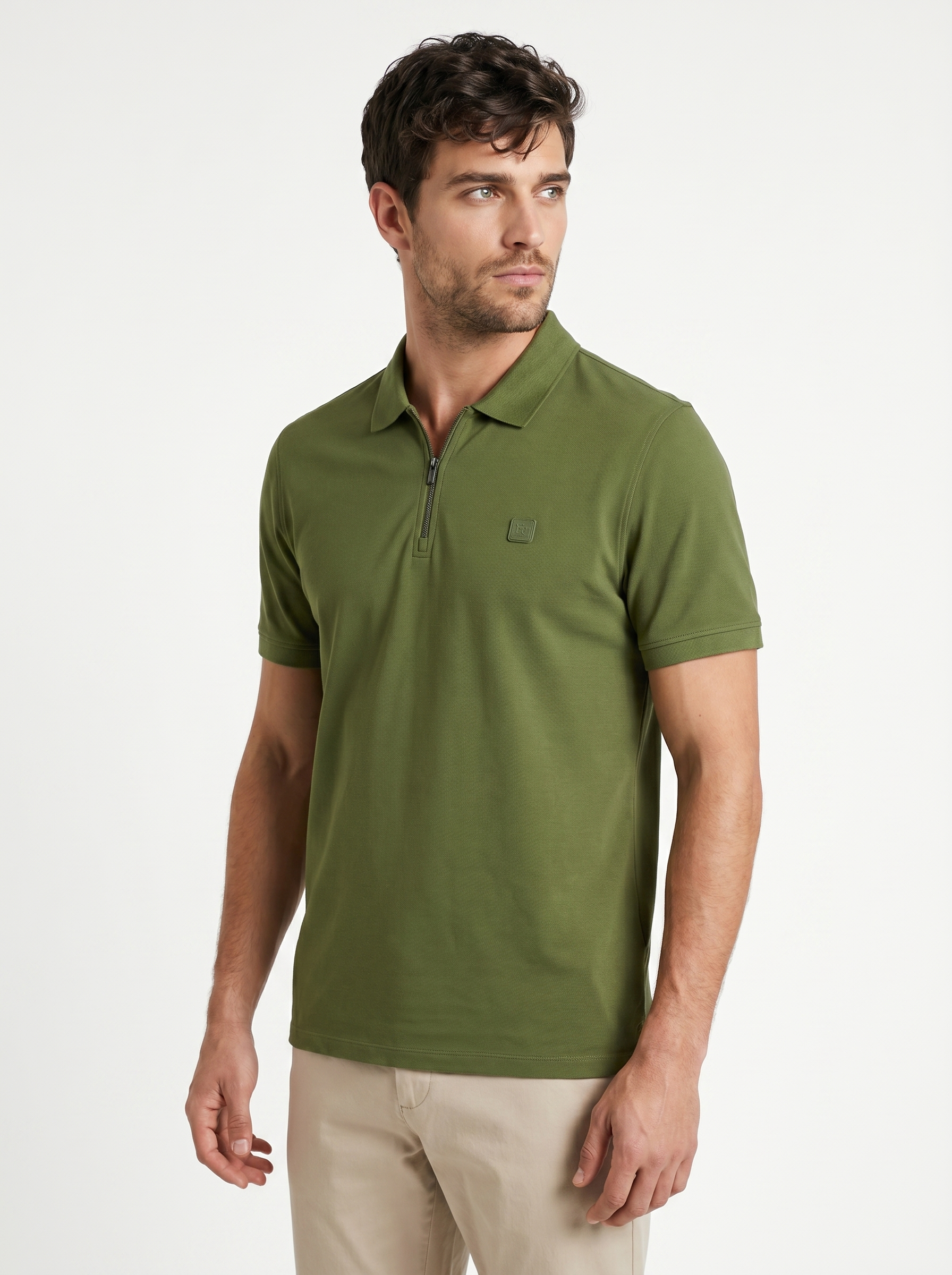 Travel Zip Polo T-Shirt