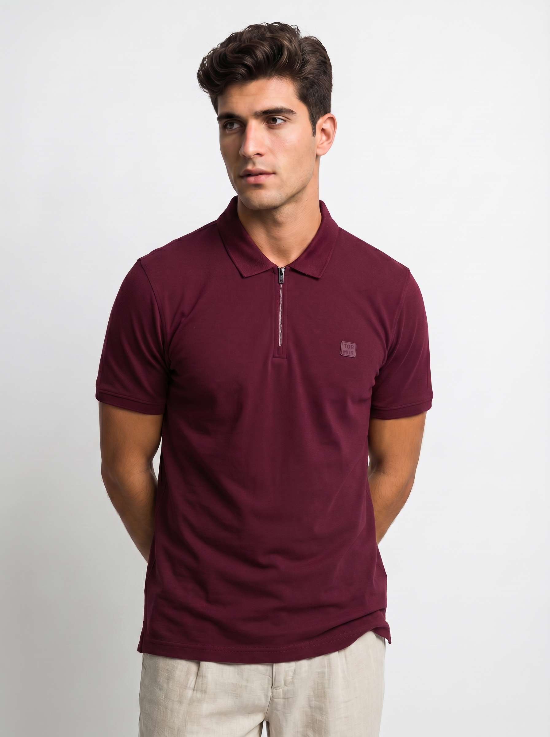 Travel Zip Polo T-Shirt