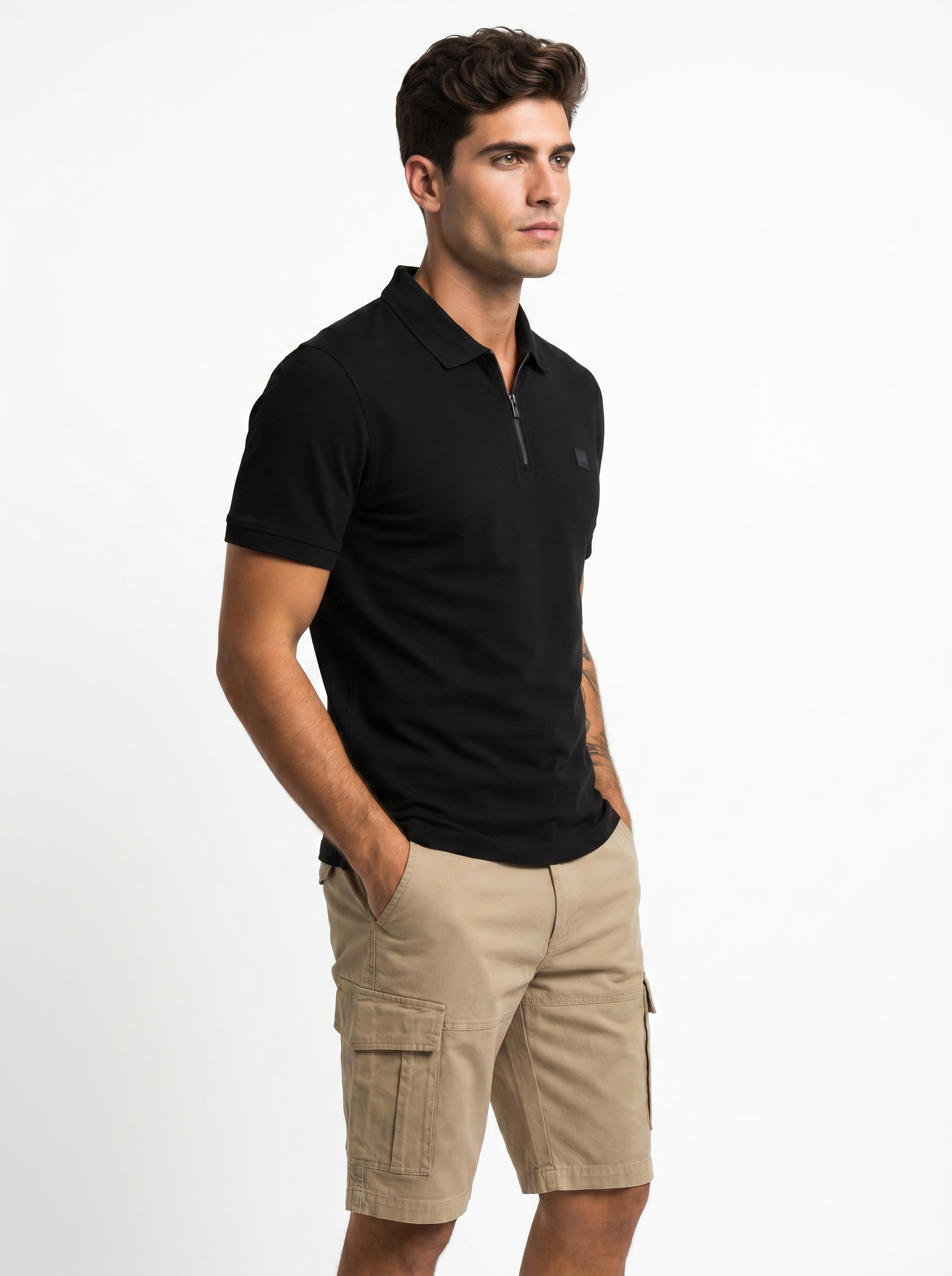 Travel Zip Polo T-Shirt