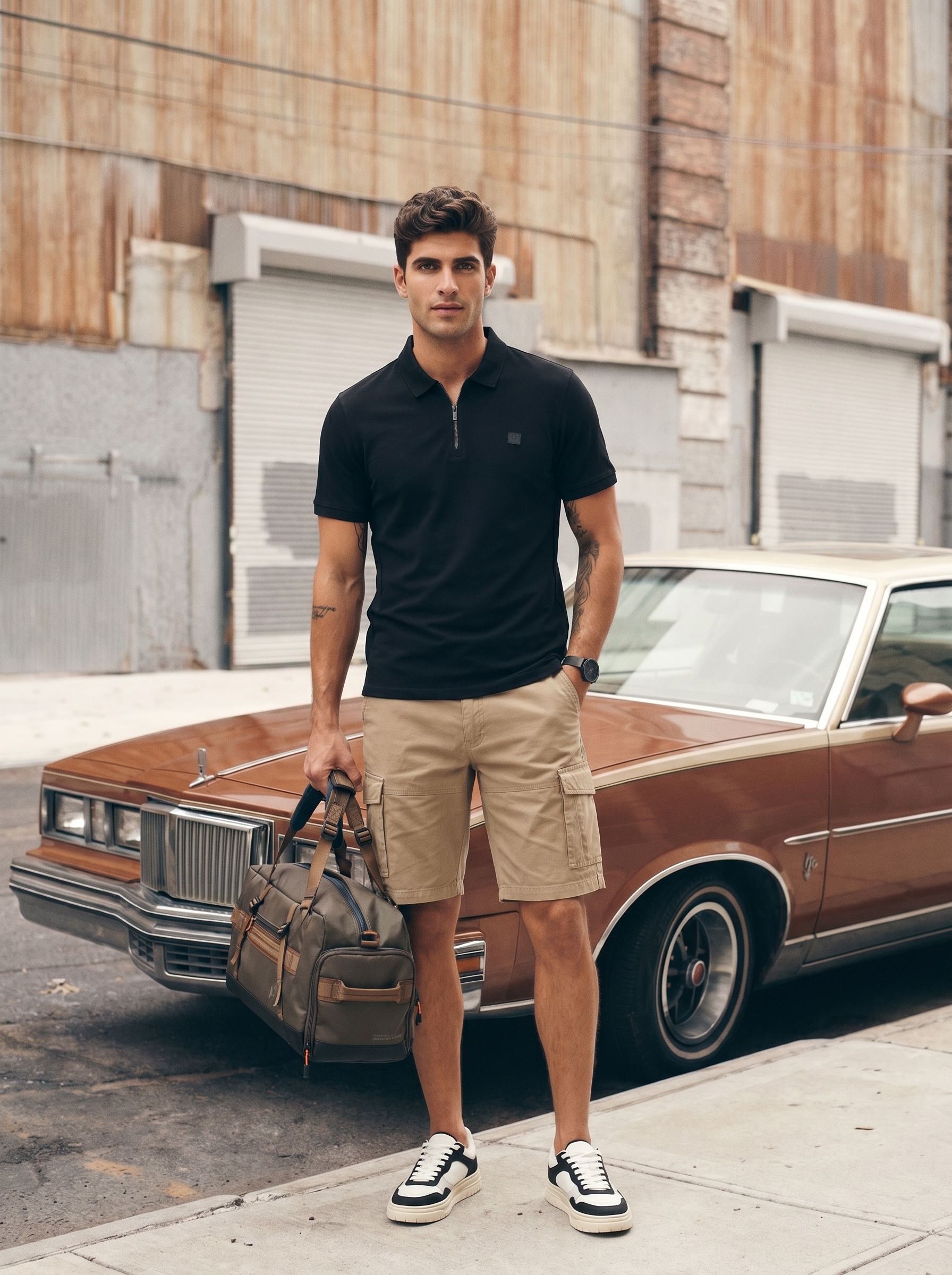 Travel Zip Polo T-Shirt