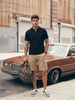 Travel Zip Polo T-Shirt