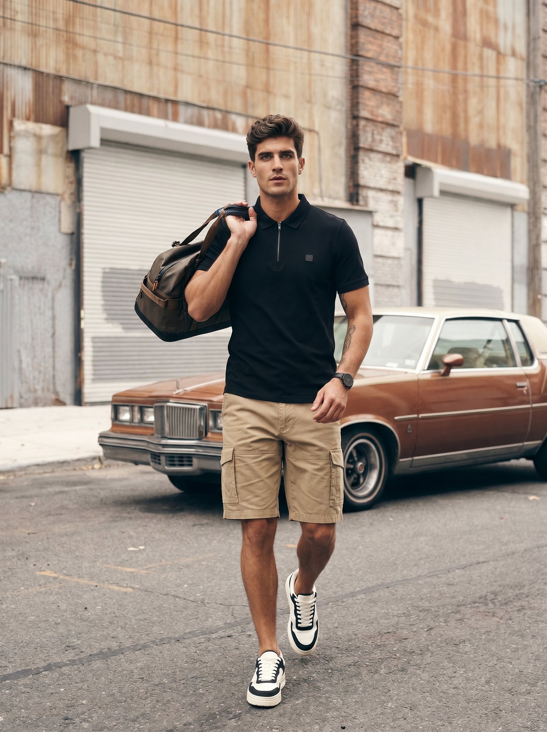 Travel Zip Polo T-Shirt