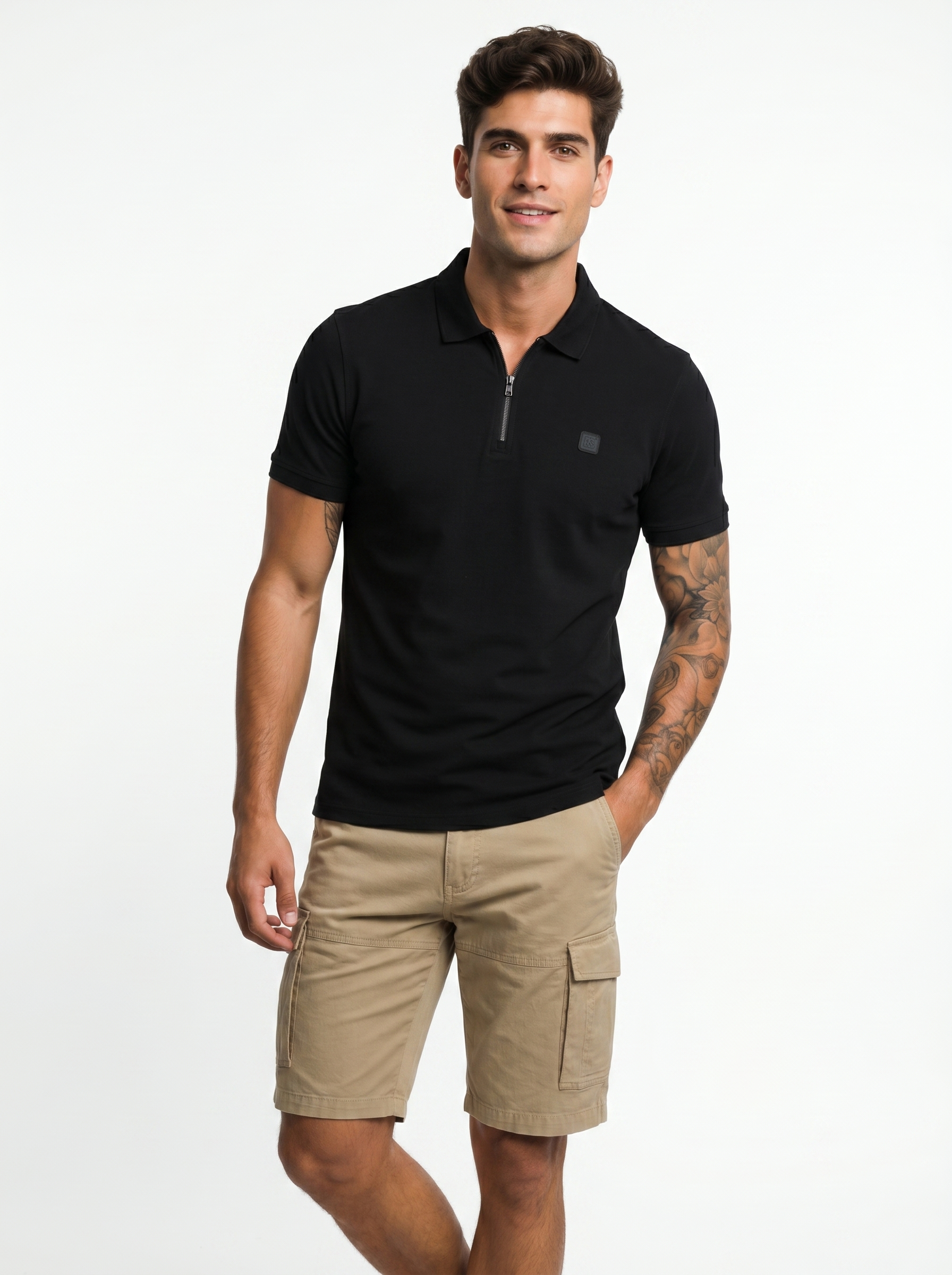 Travel Zip Polo T-Shirt