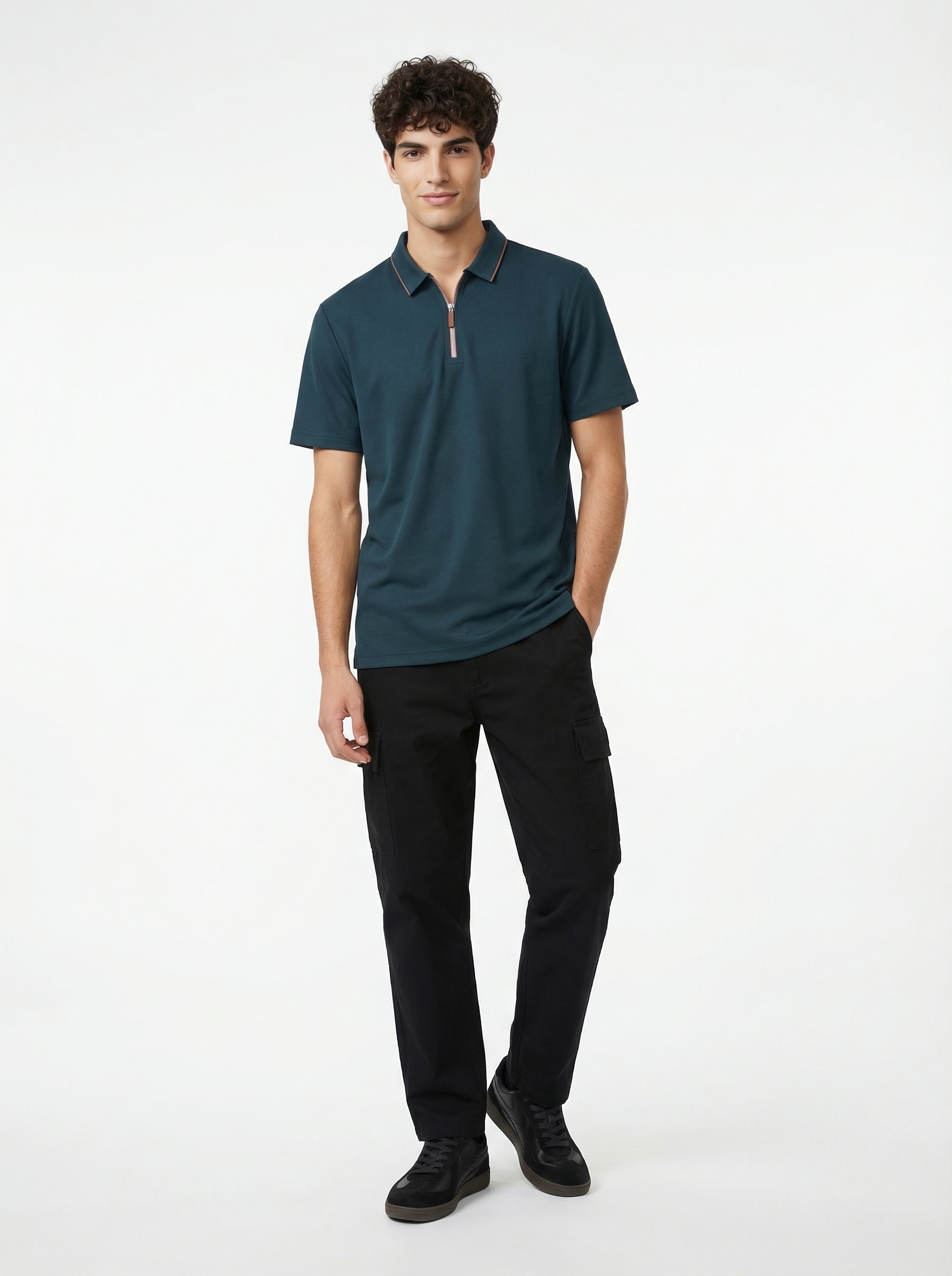 Aero Seamless Zip Polo T-Shirt