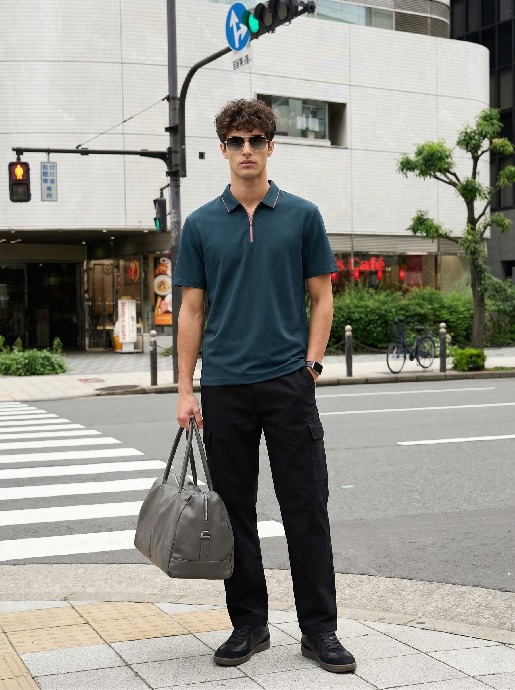 Aero Seamless Zip Polo T-Shirt