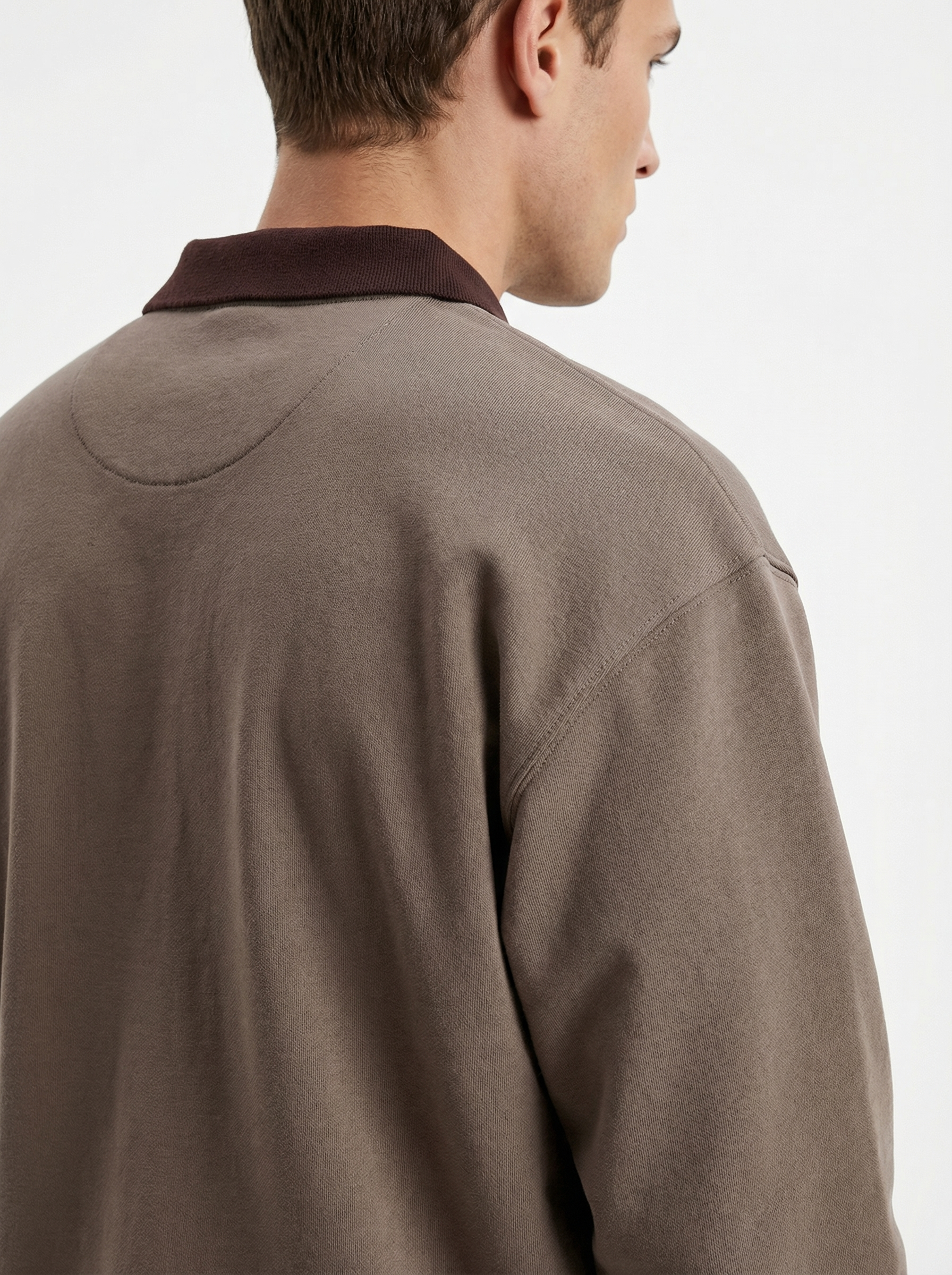 Quarter Zip Full Sleeve Polo T-Shirt