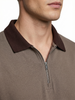 Quarter Zip Full Sleeve Polo T-Shirt