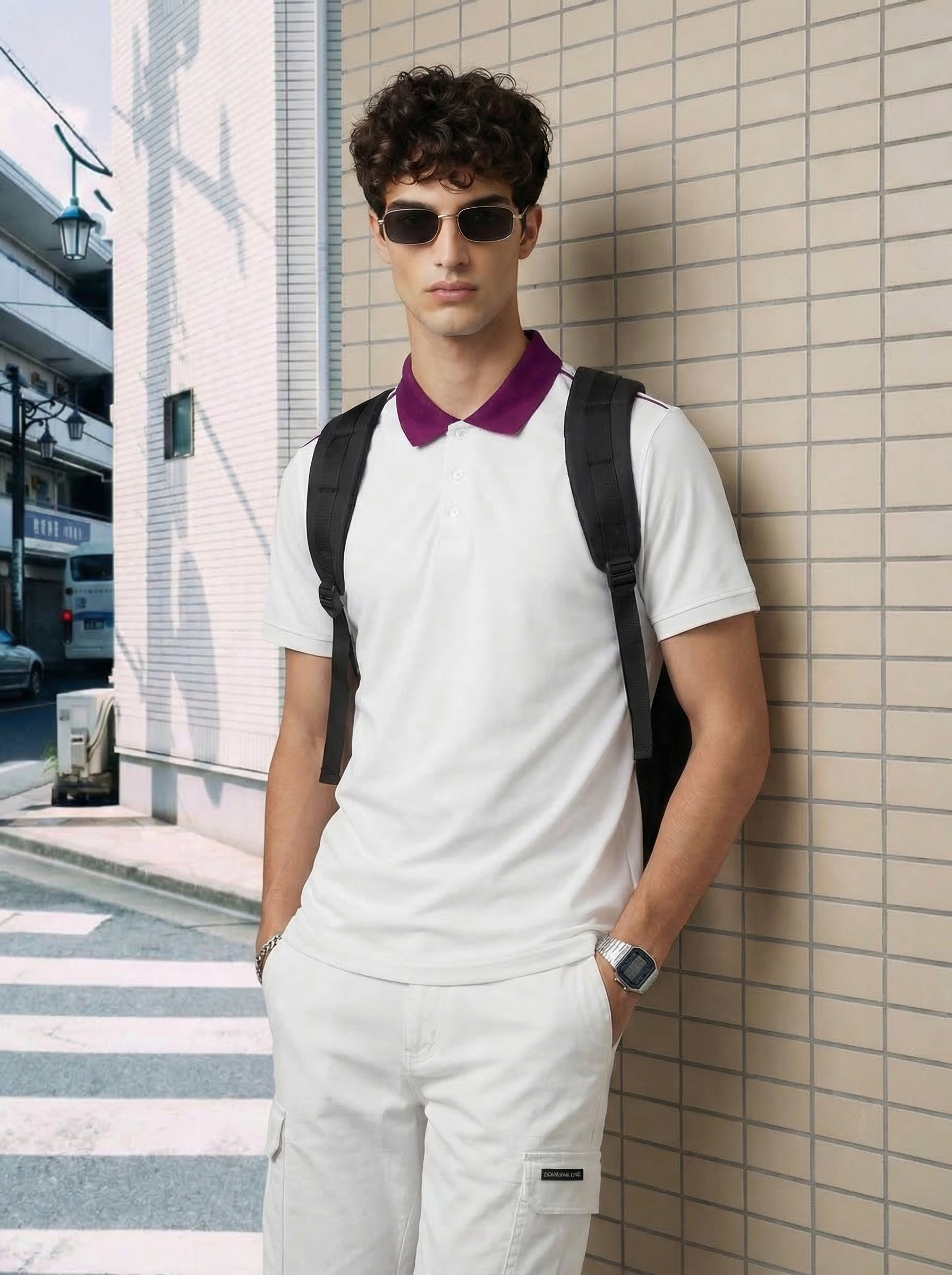 Accent Collar Polo