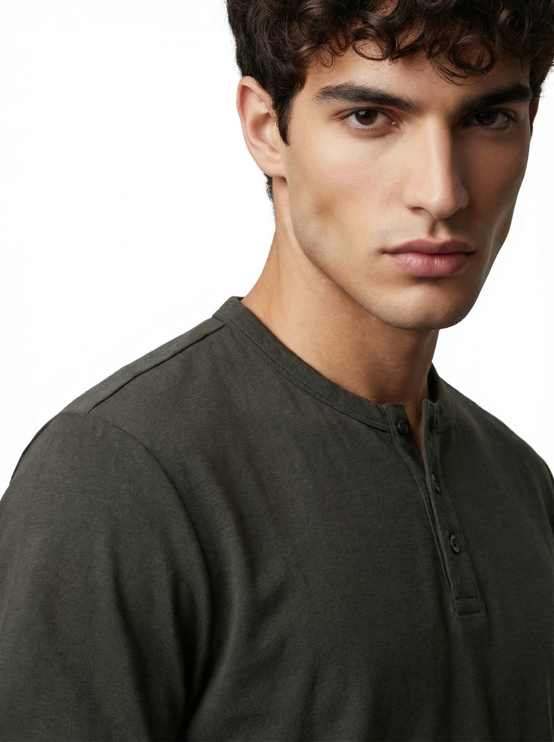 Textured Henley T-Shirt