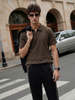 Textured Zip Polo
