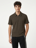Textured Zip Polo