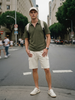 Textured Zip Polo