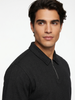Textured Zip Polo