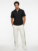 Textured Zip Polo