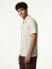 Textured Zip Polo
