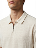 Textured Zip Polo