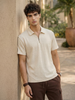 Textured Zip Polo
