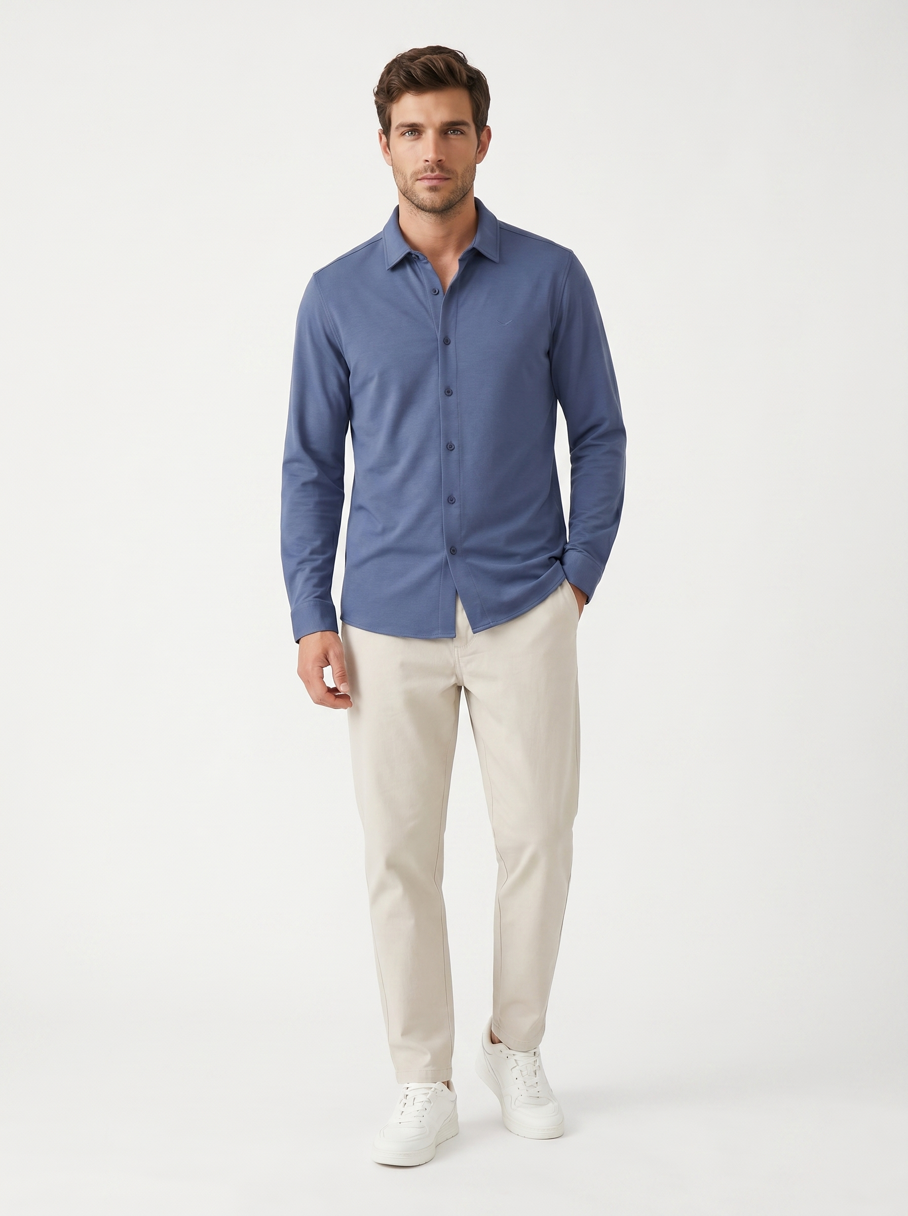 Full Sleeves Knitted Shirt