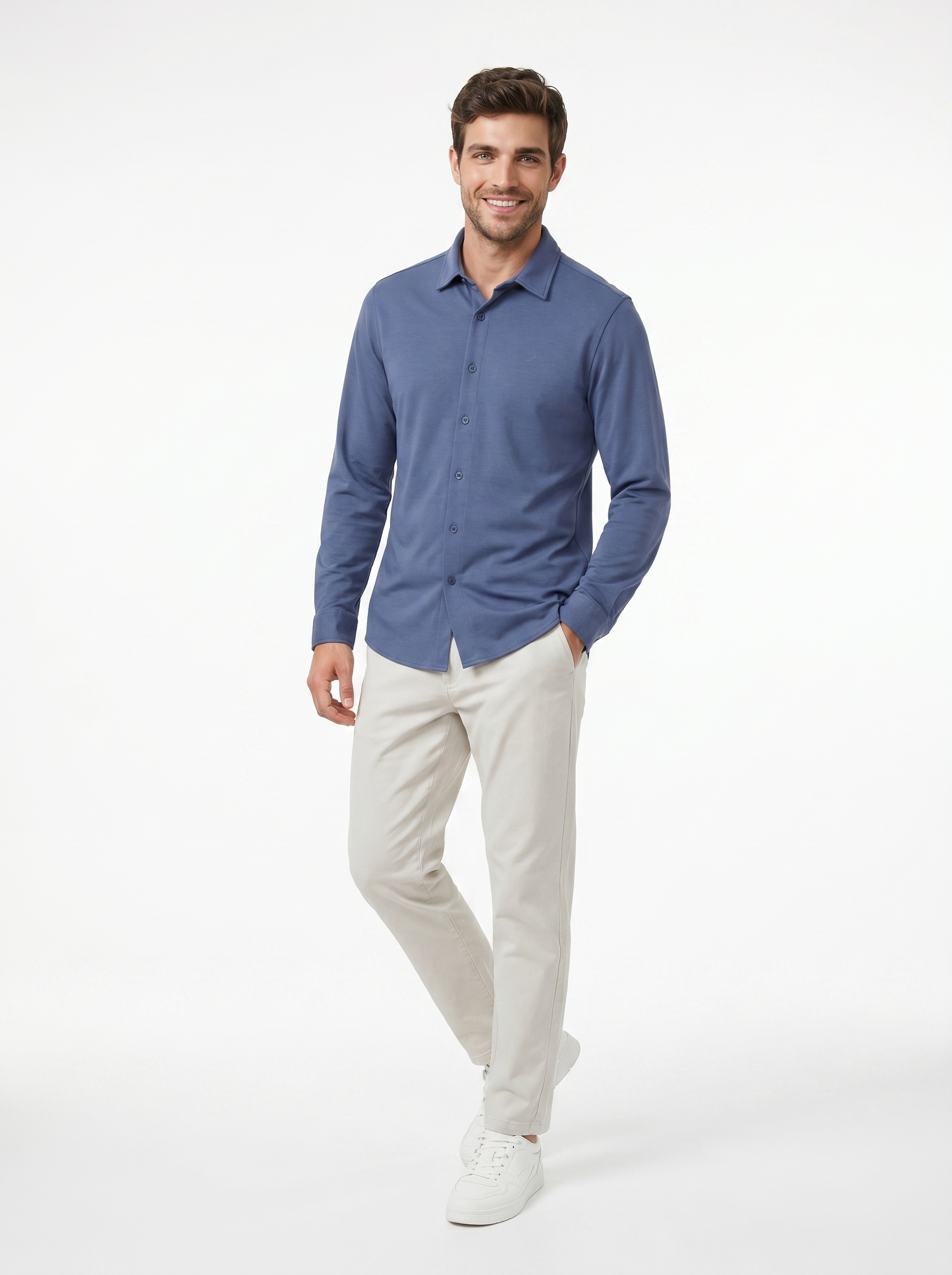 Full Sleeves Knitted Shirt