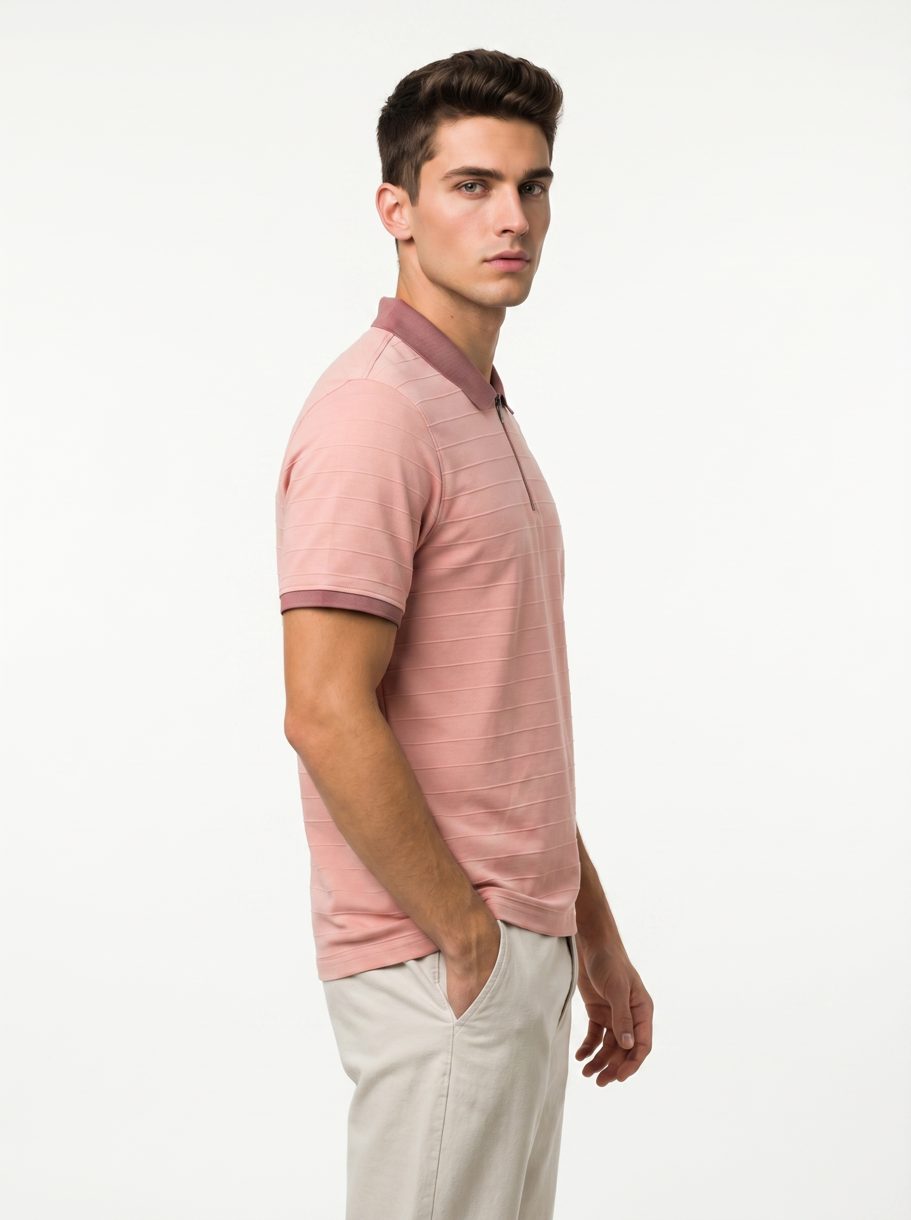 Coastline Zip Polo T-Shirt
